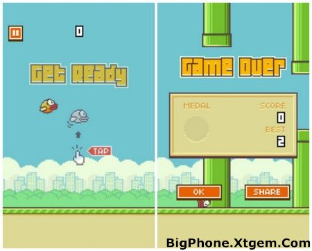 Flappy Bird Game Gây Ức Chế Nhất-Chú Chim Vỗ Cách - BigPhone.Xtgem.Com